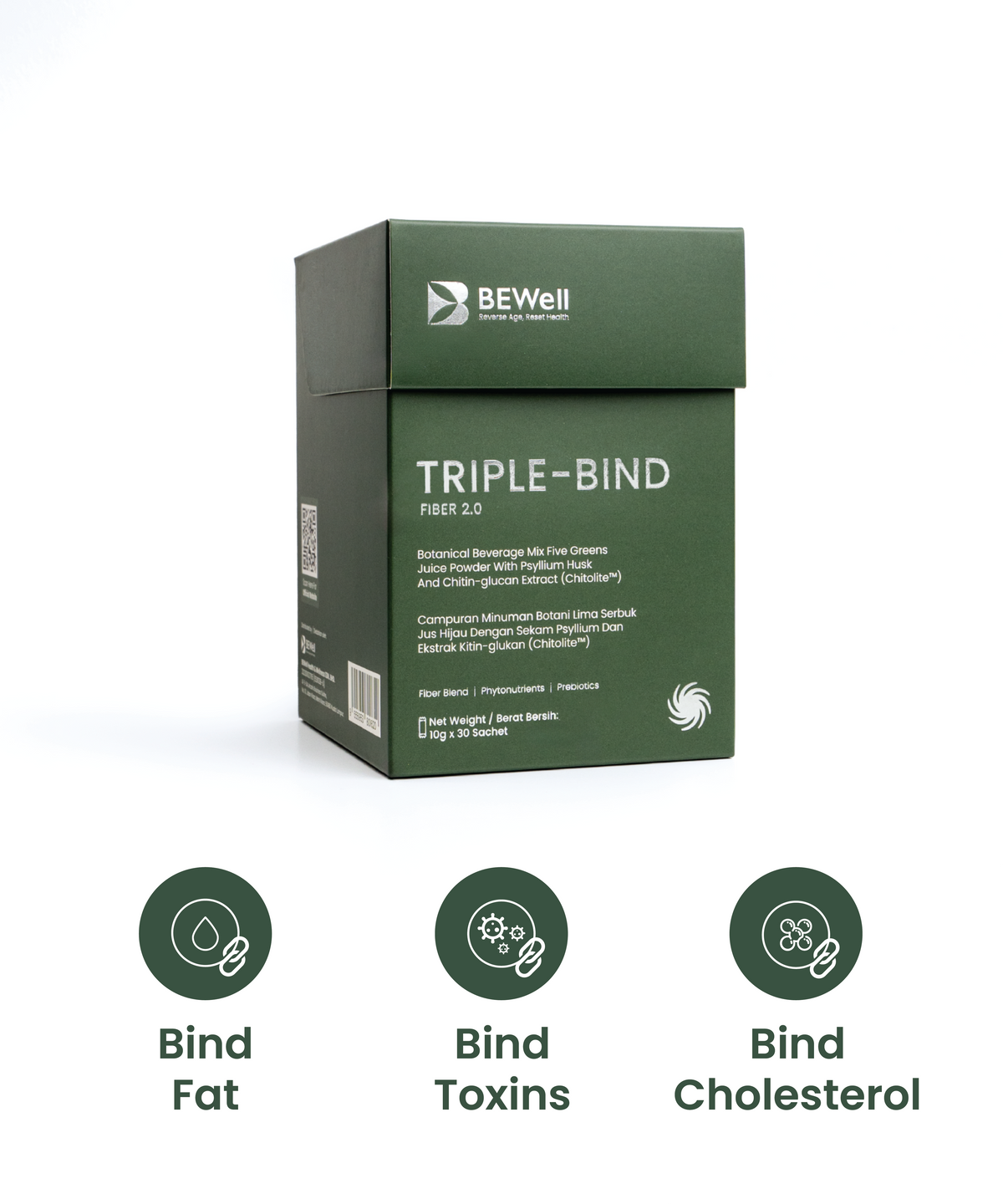 BEWell Triple-Bind Fiber | Bind Fat, Bind Cholesterol, Bind Toxins ...